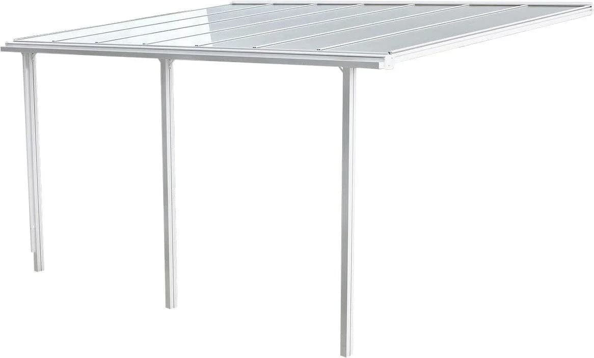 Beckmann Terrassendach Trend Weiß Polycarbonat-Stegdoppelplatten