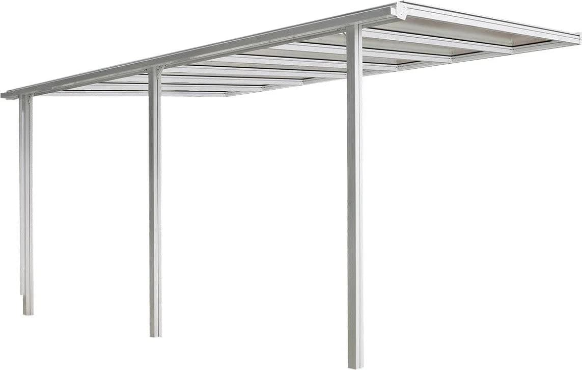 Beckmann Terrassenüberdachung Trend Weiß Aluminium Kunststoff