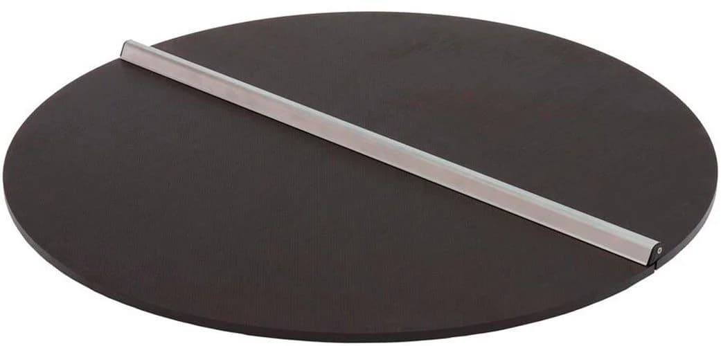 Beckmann Regentonnendeckel Größe 3 Dunkelbraun Aluminium Massivholz