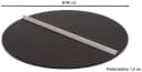 Beckmann Regentonnendeckel Größe 3 Dunkelbraun Aluminium Massivholz Bild 5