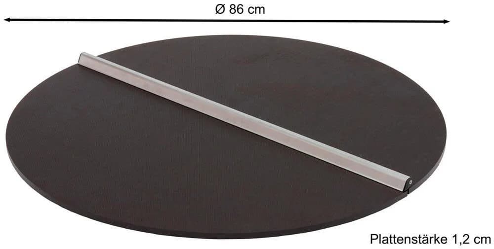 Beckmann Regentonnendeckel Größe 3 Dunkelbraun Aluminium Massivholz - Bild 5