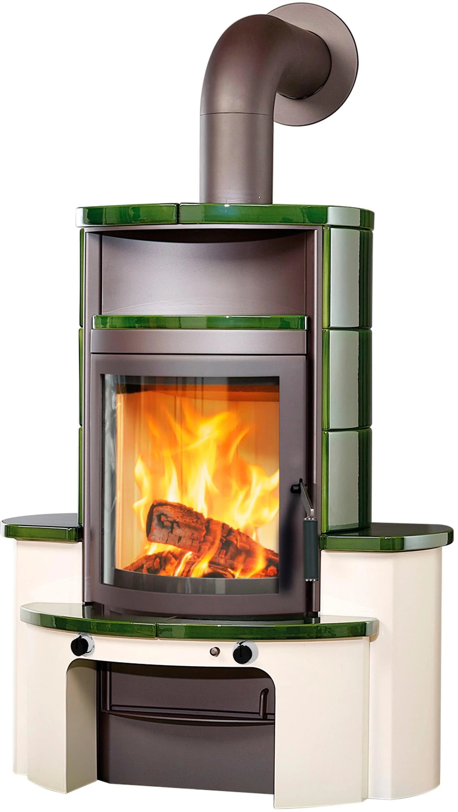 HARK Avenso GT ECOplus 8 KW Kaminofen grün/titanfarben