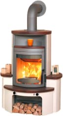 HARK Kaminofen Avenso GT ECOplus 8 kW Braun/Weiß Bild 2