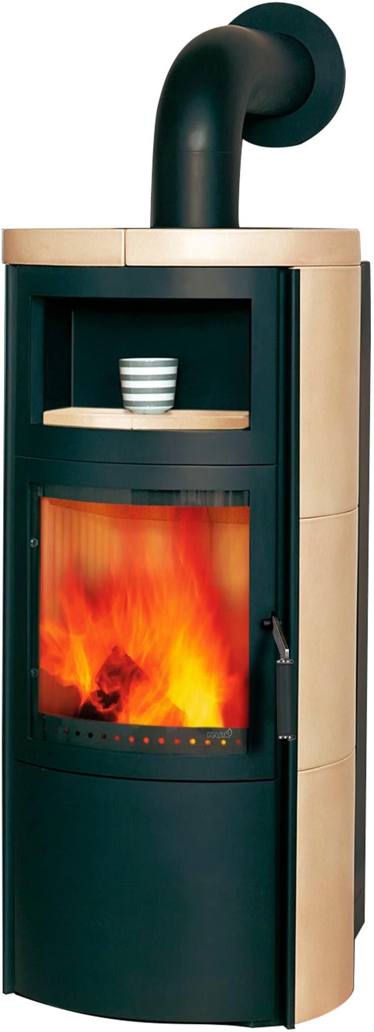 Kaminofen HARK Vito WW GT ECOplus 8,4 KW Graphit Cremefarben