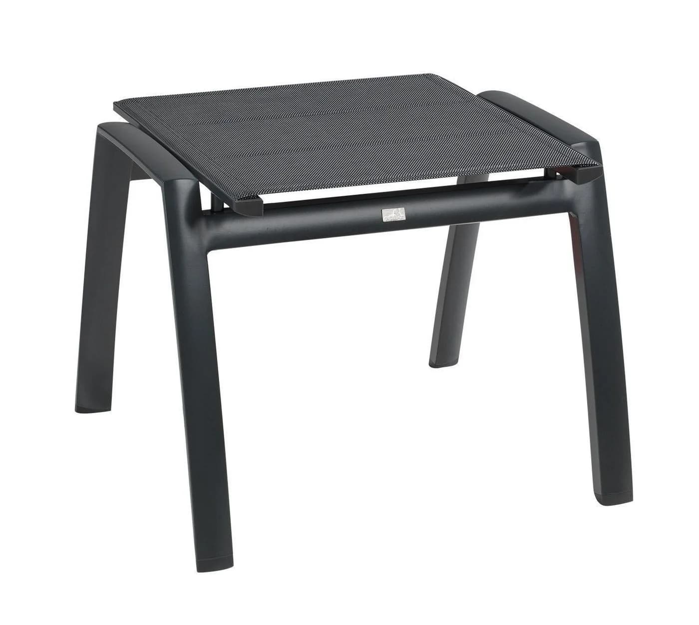 Outdoor Gartenlounge-Hocker LIVORNO Anthrazit Aluminium gepolstert - Bild 2