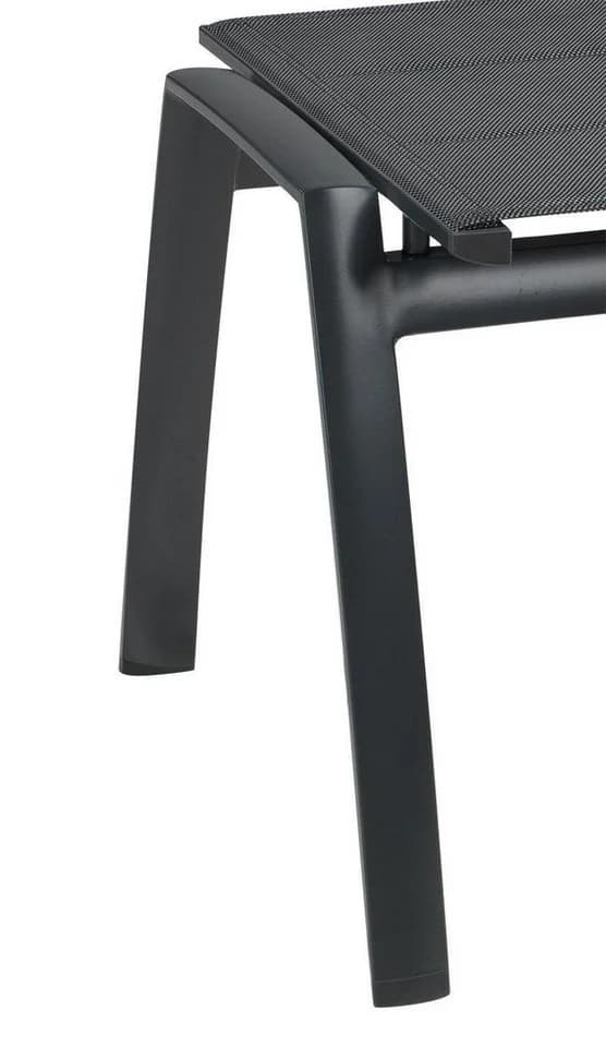 Outdoor Gartenlounge-Hocker LIVORNO Anthrazit Aluminium gepolstert - Bild 5