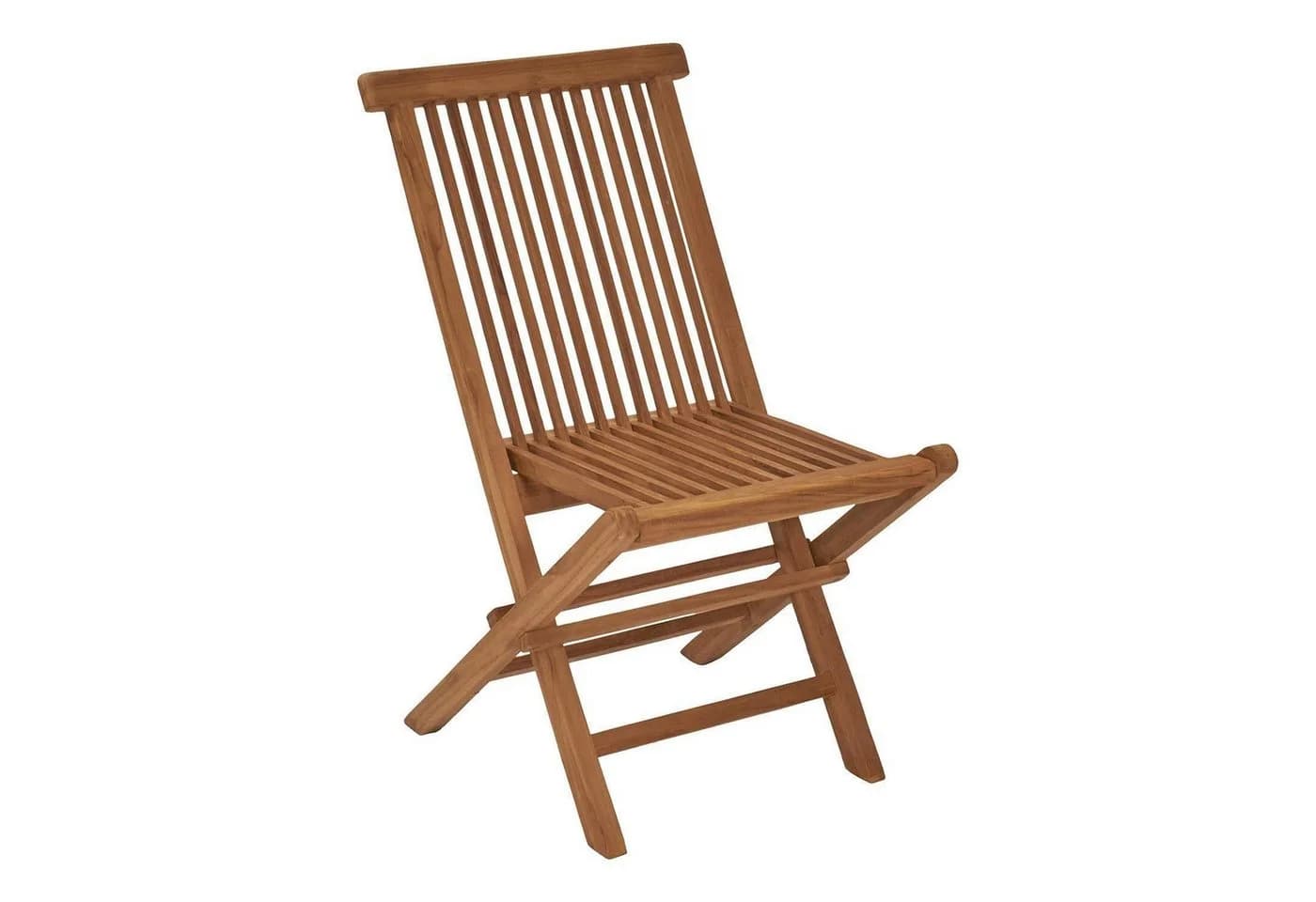 Outdoor Klappstuhl RIVA Braun Teakholz Massiv Klappbar - Bild 2