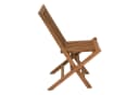 Outdoor Klappstuhl RIVA Braun Teakholz Massiv Klappbar Bild 4