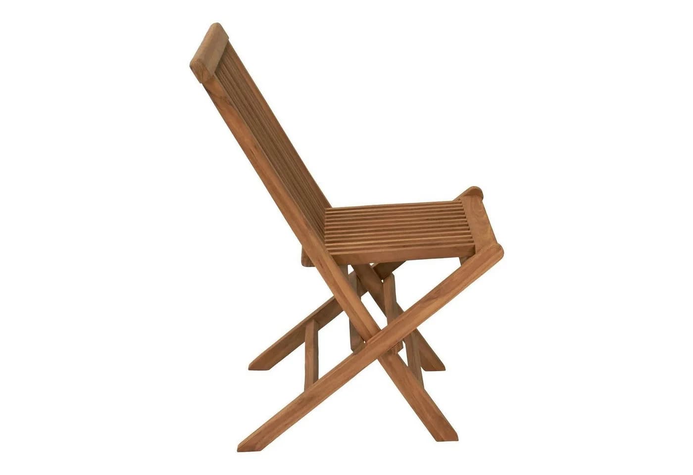 Outdoor Klappstuhl RIVA Braun Teakholz Massiv Klappbar - Bild 4