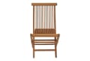 Outdoor Klappstuhl RIVA Braun Teakholz Massiv Klappbar Bild 5