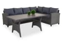 OUTDOOR Lounge TAMPA 3-tlg. Braun/Grau Bild 2
