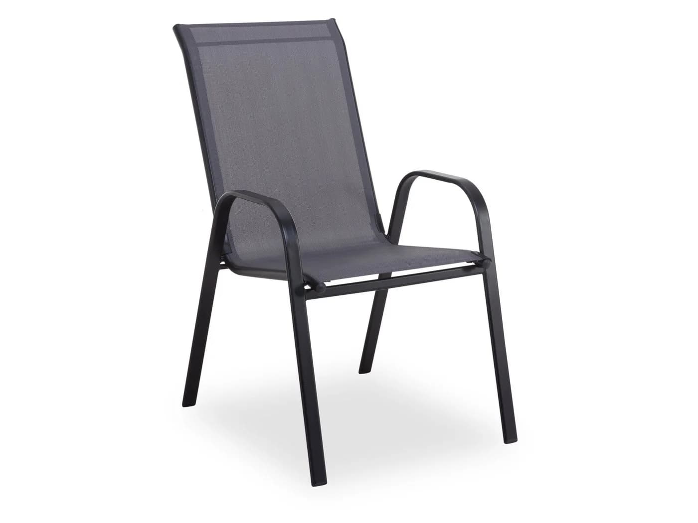 Outdoor Gartenstuhl NILS BHT 54x93x74 cm grau Stapelstuhl Klappstuhl - Bild 2