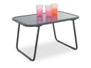 Outdoor Beistelltisch NOAH Grau Glas Stahl Bild 2
