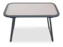 Outdoor Beistelltisch NOAH Grau/Beige Glas Stahl Bild 3