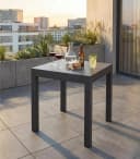 Outdoor Gartentisch DALLAS Ausziehbar Anthrazit Aluminium Bild 1
