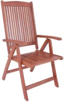 Garden Pleasure Hochlehner STOCKHOLM Braun 5-fach verstellbar Bild 1