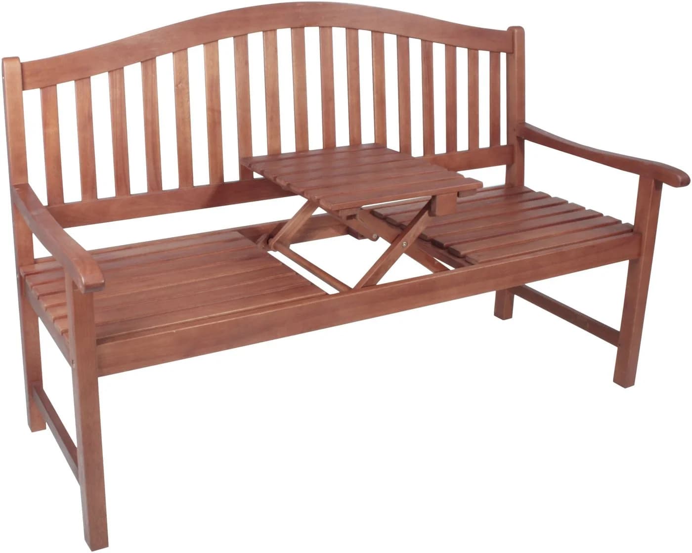 Garden Pleasure Gartenbank PHUKET mit Tisch Braun Eukalyptus - Bild 2