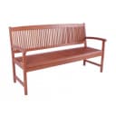 Garden Pleasure Gartenbank Stockholm 3-Sitzer Braun Eukalyptus Bild 1