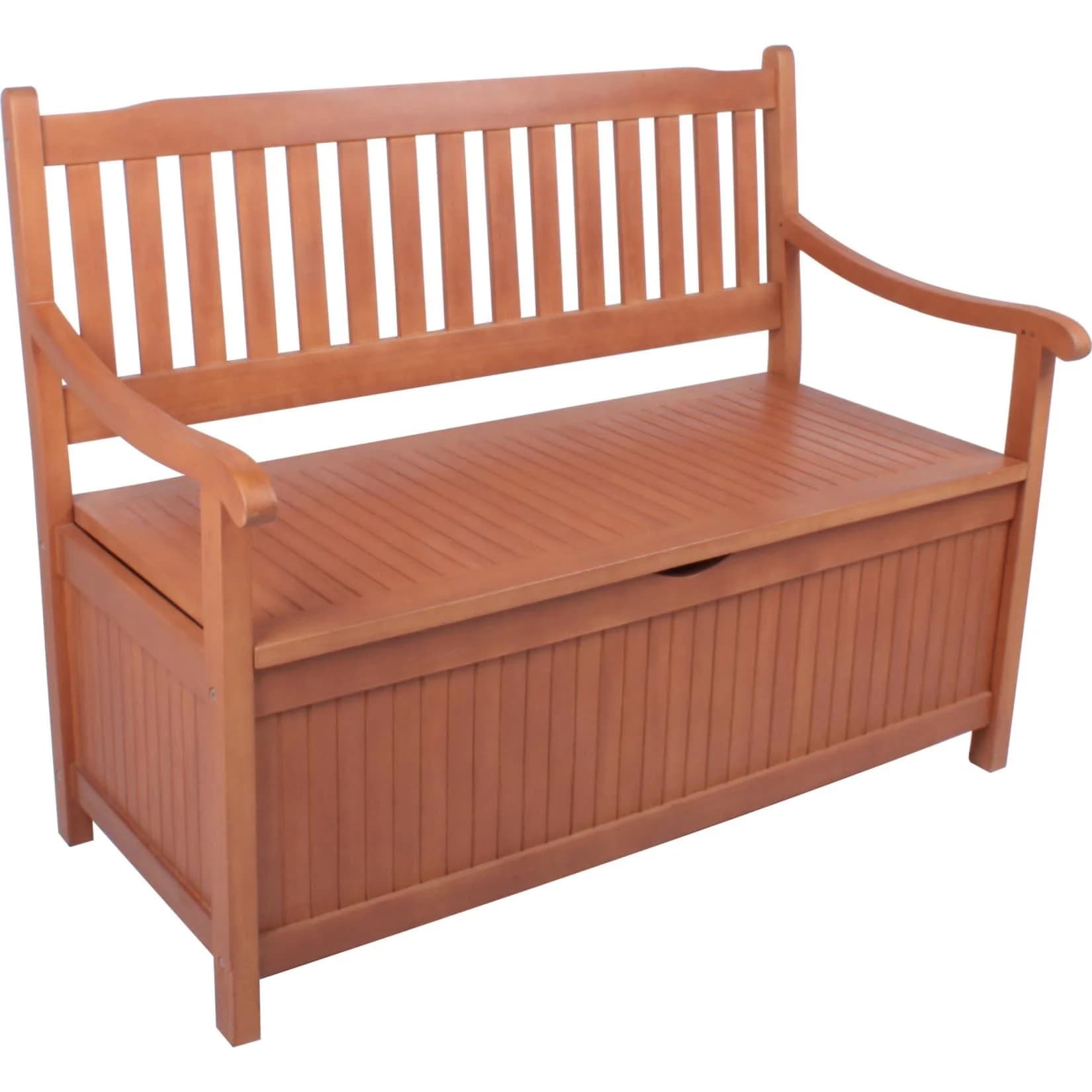 Garden Pleasure Gartenbank Houston Braun Eukalyptus 2-Sitzer