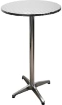Garden Pleasure Gartentisch Stehtisch BISTRO Silber Aluminium Bild 1