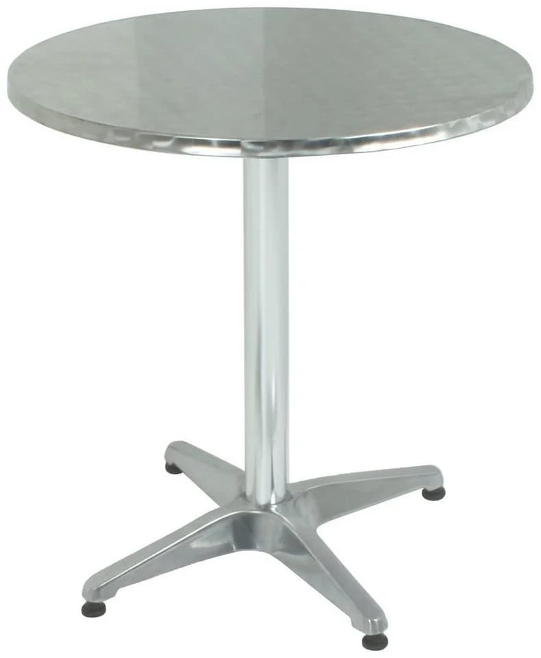 Garden Pleasure Gartentisch Stehtisch BISTRO Silber Aluminium - Bild 2