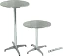 Garden Pleasure Gartentisch Stehtisch BISTRO Silber Aluminium Bild 3