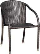 GARDEN PLEASURE RIGA Stapelstuhl 2er Set Coffee Kunststoff Aluminium Bild 3