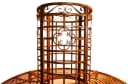 Garden Pleasure Baumbank Metall Dunkelbraun 5-Sitzer Bild 2