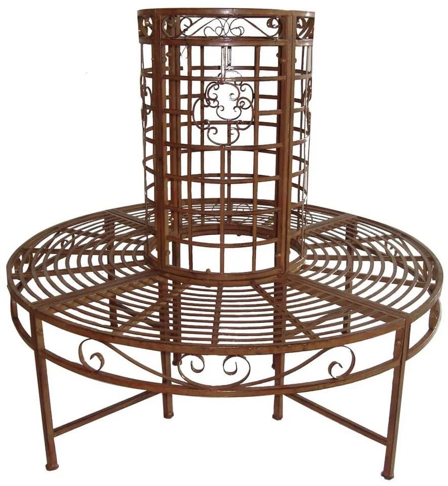 Garden Pleasure Baumbank Metall Dunkelbraun 5-Sitzer - Bild 3