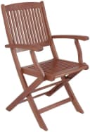 GARDEN PLEASURE Klappstuhl STOCKHOLM 2er Set Braun Massivholz Bild 1