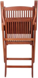 GARDEN PLEASURE Klappstuhl STOCKHOLM 2er Set Braun Massivholz Bild 3