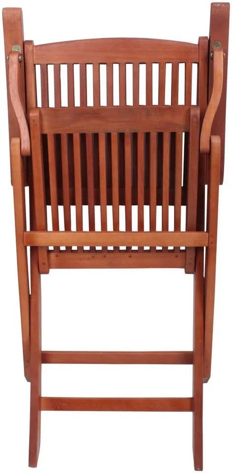 GARDEN PLEASURE Klappstuhl STOCKHOLM 2er Set Braun Massivholz - Bild 3