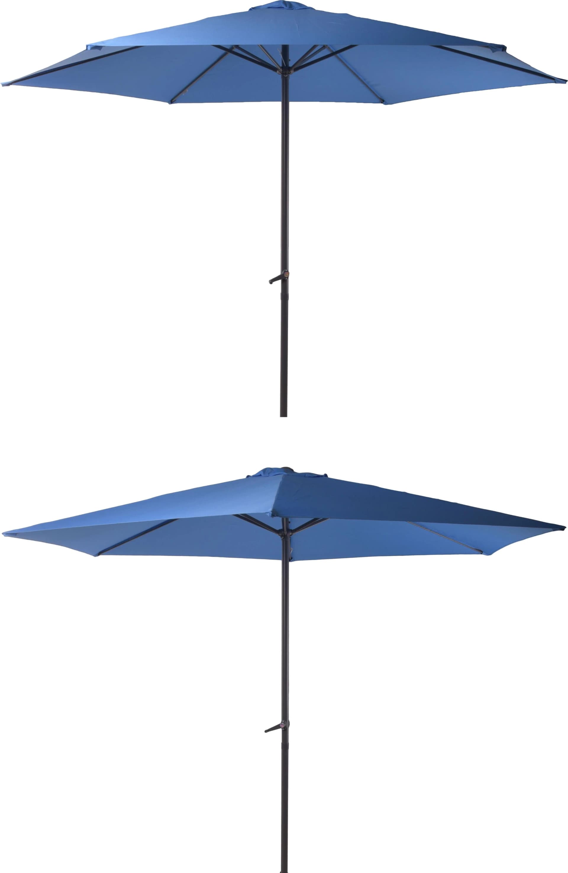 GARDEN PLEASURE Sonnenschirm Blau 300 cm mit Kurbel - Bild 5