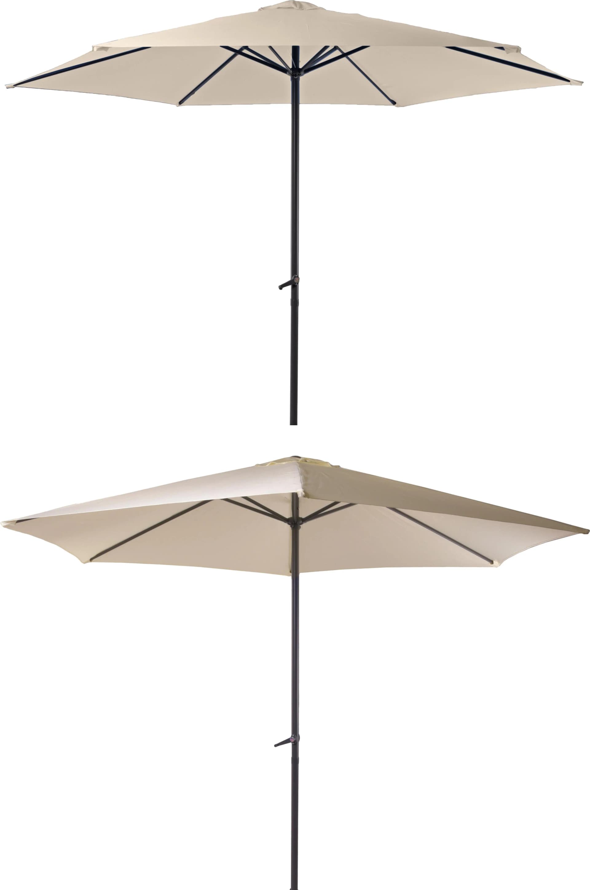 Garden Pleasure Sonnenschirm Creme 300 cm mit Kurbel