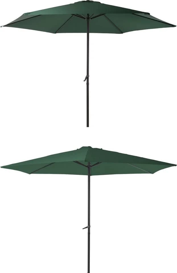 Garden Pleasure Sonnenschirm Grün 300 cm mit Kurbel - Bild 2