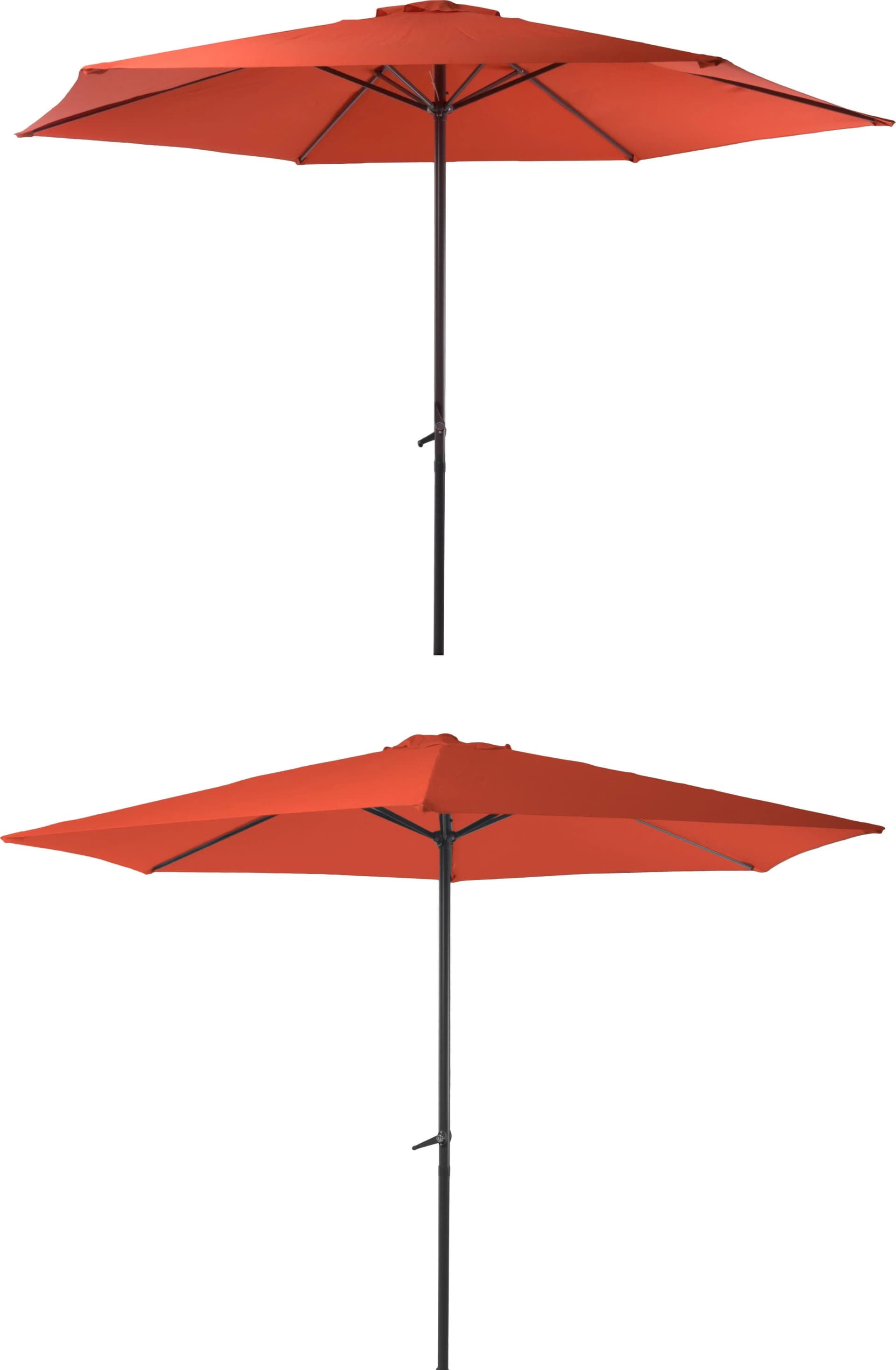 Garden Pleasure Sonnenschirm Terrakotta Ø 300 cm mit Kurbel