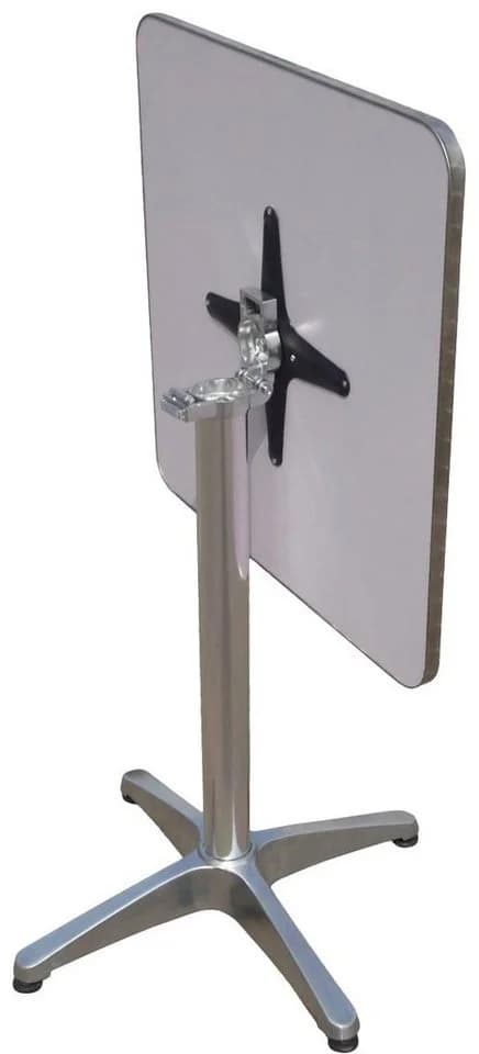 Garden Pleasure Bistro Tisch Quadratisch Silber Klappbar - Bild 2