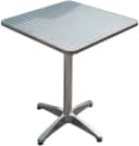 Garden Pleasure Bistro Tisch Quadratisch Silber Klappbar Bild 3