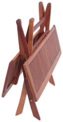GARTEN PLEASURE Gartentisch Orlando Braun Klappbar Eukalyptus Bild 1