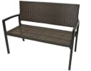 Garden Pleasure Gartenbank Sanremo Dunkelbraun Aluminium Rattan Bild 1