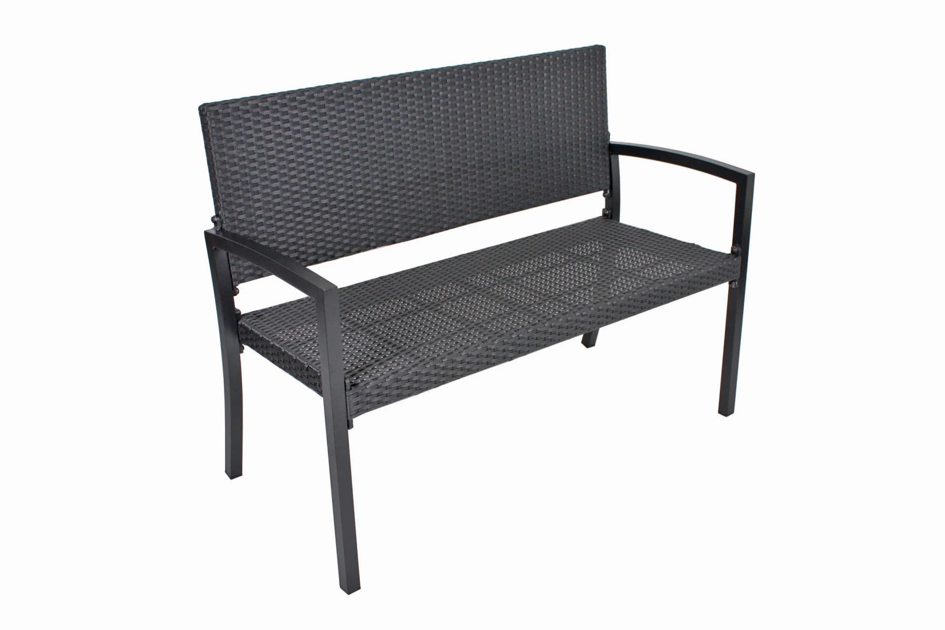 Garden Pleasure Gartenbank San Remo Schwarz Aluminium - Bild 3