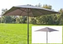 Garden Pleasure Sonnenschirm Grau 250x250 cm mit Handkurbel Bild 1