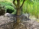 Garden Pleasure Baumbank Halbkreis Rostbraun Stahl Bild 2