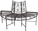 Garden Pleasure Baumbank Halbkreis Rostbraun Stahl Bild 3