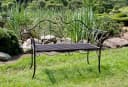 Garden Pleasure Gartenbank Janne Schwarz Stahl Bild 2