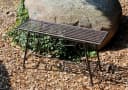 Garden Pleasure Gartenbank Lorin Rost-Optik Stahl 2-Sitzer Bild 1