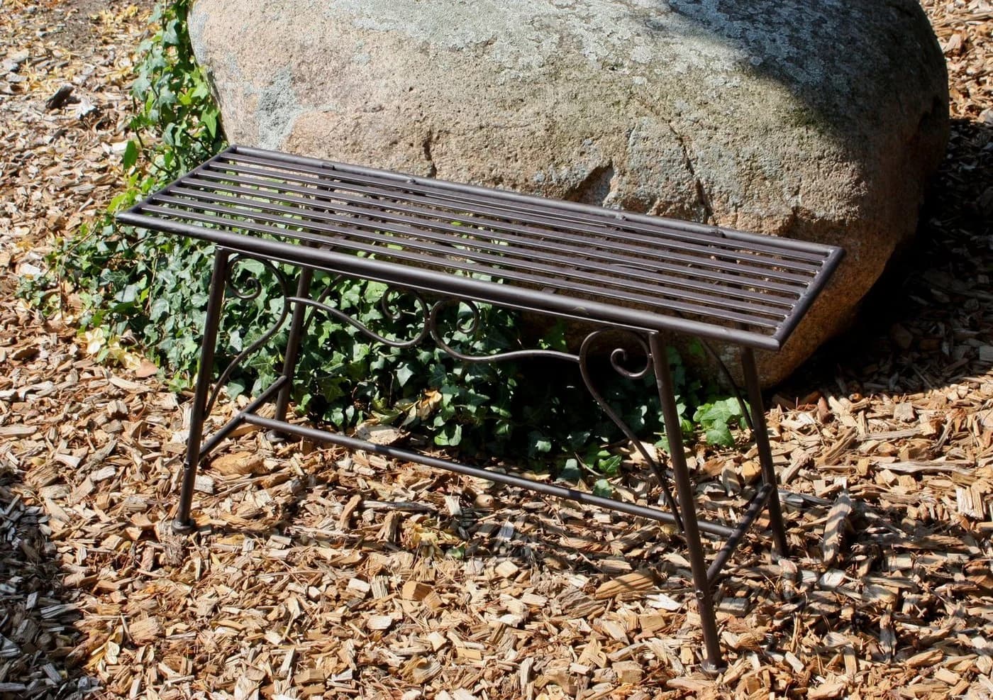 Garden Pleasure Gartenbank Lorin Rost-Optik Stahl 2-Sitzer