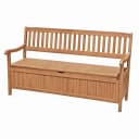 Garden Pleasure Gartenbank Houston 3-Sitzer Braun Eukalyptus Bild 1