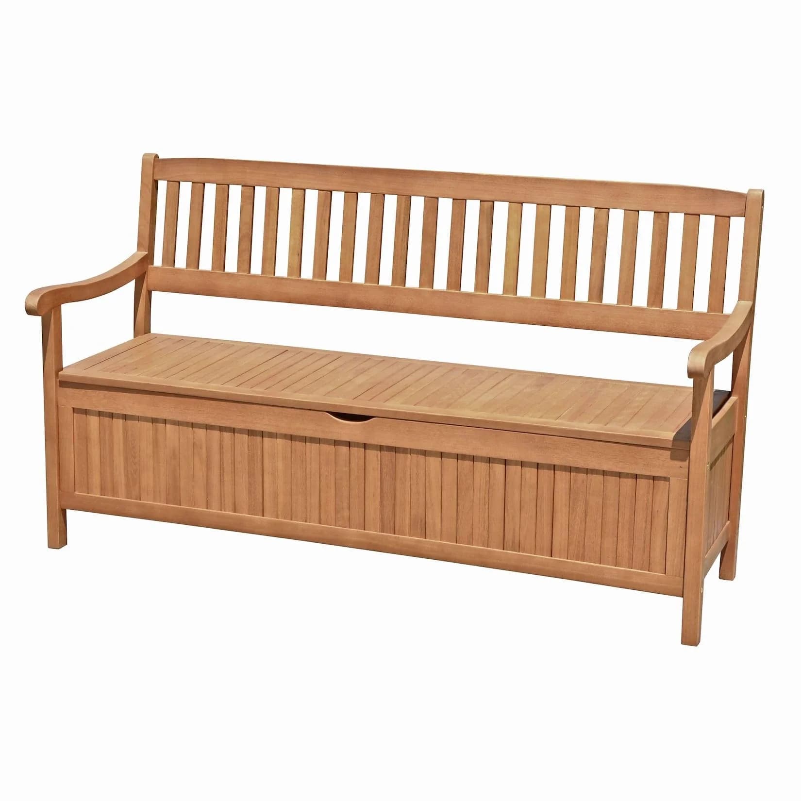 Garden Pleasure Gartenbank Houston 3-Sitzer Braun Eukalyptus