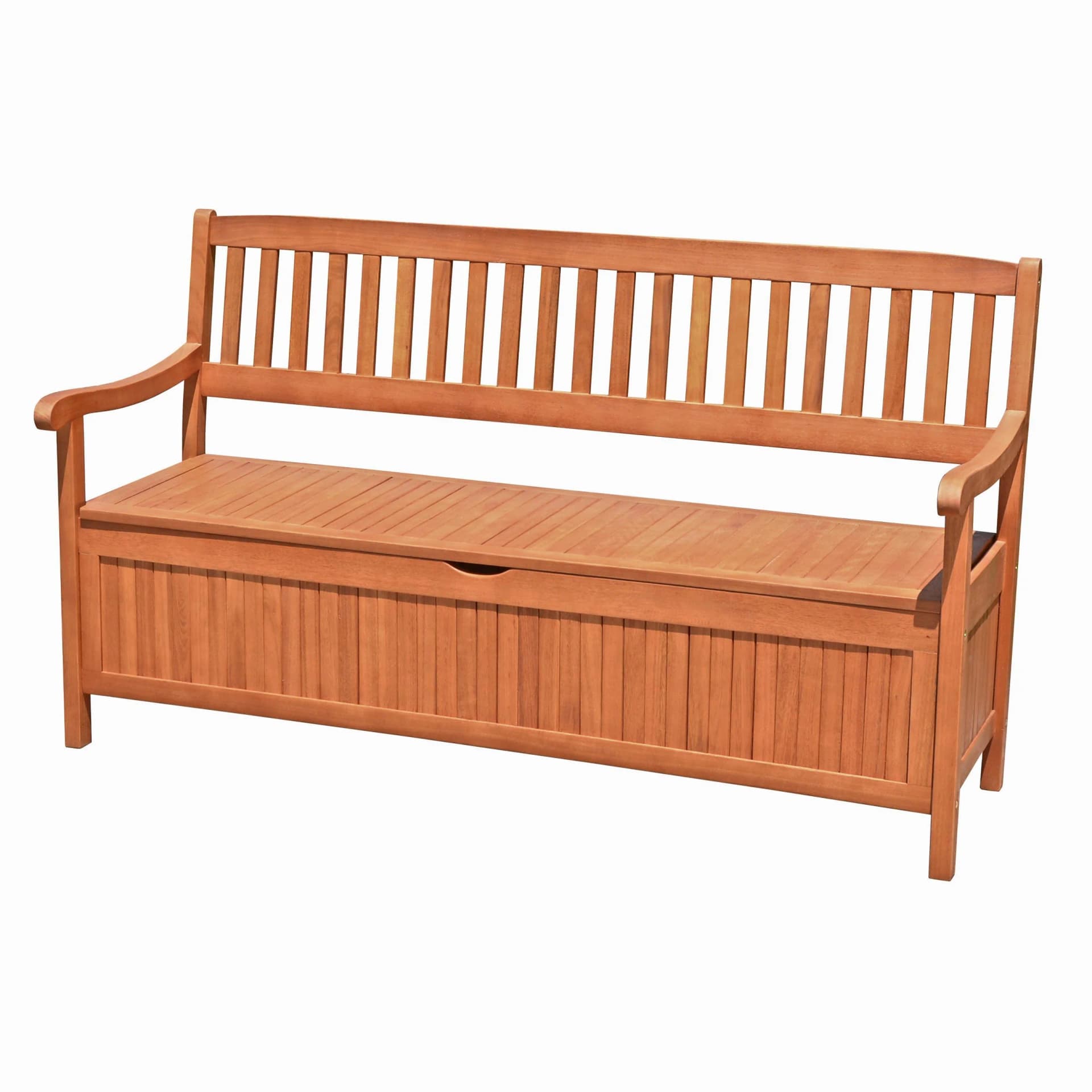 Garden Pleasure Gartenbank Houston 3-Sitzer Braun Eukalyptus - Bild 4